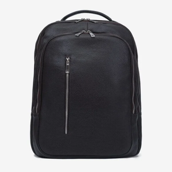 rucsac din piele naturală maro închis